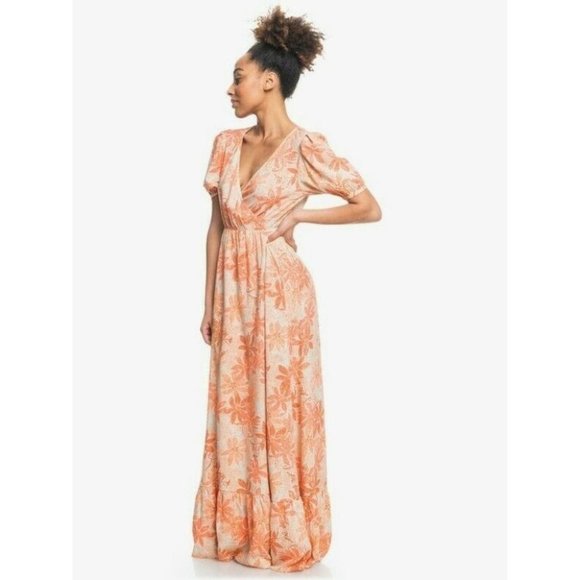 Roxy BNWT Slow Down Time Again Maxi Wrap Dress Women's Size Small RRP $109.99 - Picture 3 of 10